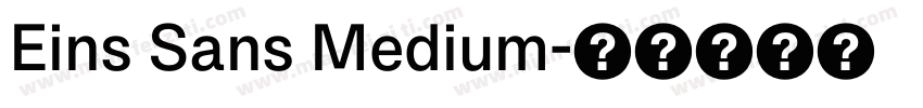 Eins Sans Medium字体转换